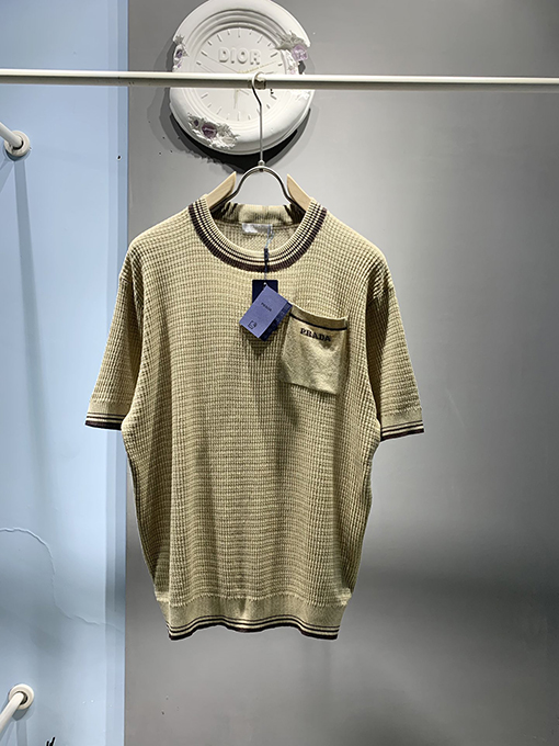 プラダスーパーコピー コットンジャカードニットTシャツ