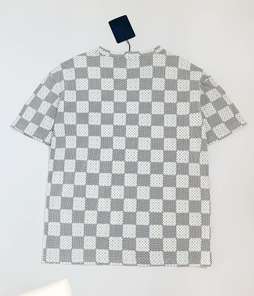 ルイヴィトンコピー  新しいチェック柄の半袖Tシャツ