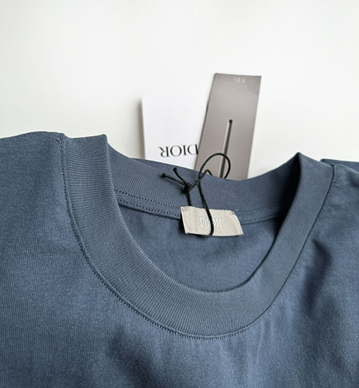 ディオール  フロント水溶性ファッション刺繍プリント柄半袖Tシャツ