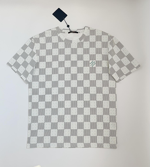 ルイヴィトンコピー  新しいチェック柄の半袖Tシャツ