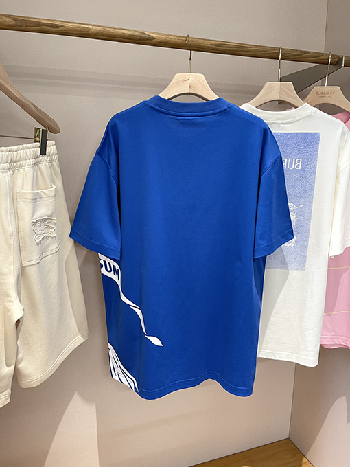 バーバリー  乗馬軍馬騎士プリントデザイン半袖Tシャツ