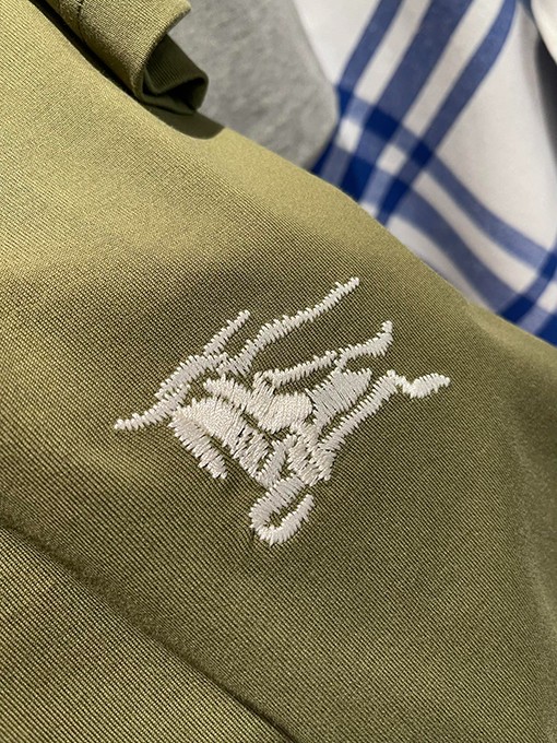 バーバリー  新しい2色のコットン半袖Tシャツ