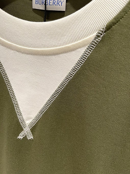 バーバリー  新しい2色のコットン半袖Tシャツ