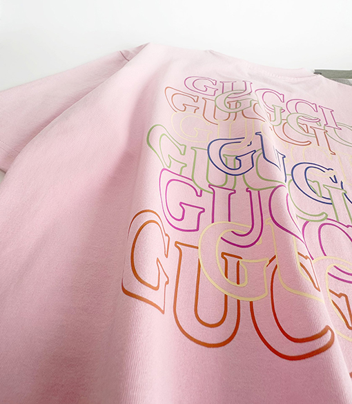 グッチスーパーコピー  新しいファッションプリント半袖Tシャツ