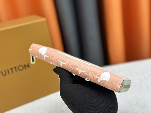 ルイヴィトン  モノグラムコーティングキャンバスジッパー財布 M80361 M60017
