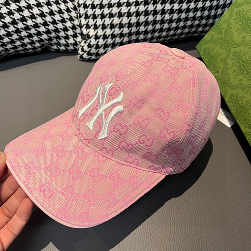 グッチ  NY刺繍ロゴファッションサンハット