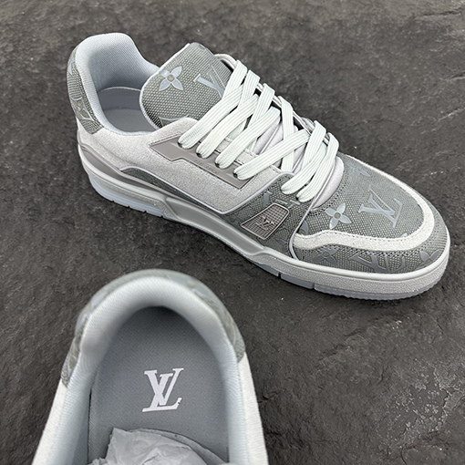 ルイヴィトン    ダミエ3 Dデニム LV アルファベットスニーカー