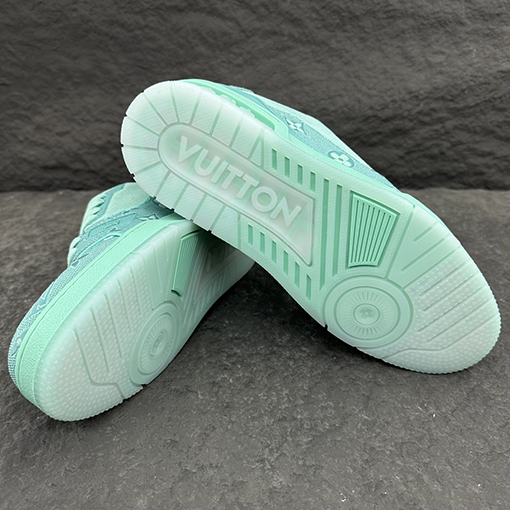 ルイヴィトン    ダミエ3 Dデニム LV アルファベットスニーカー