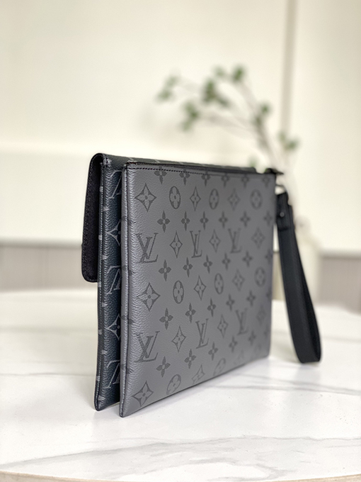 ルイヴィトン   モノグラム・エクリプスコーティングキャンバス LV クラッチバッグ