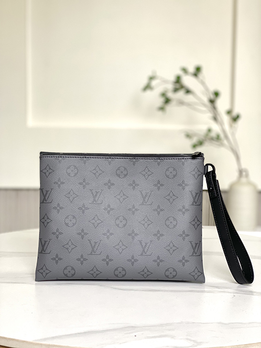 ルイヴィトン   モノグラム・エクリプスコーティングキャンバス LV クラッチバッグ