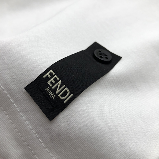 フェンディ 新しいメタリックダブル F 半袖Tシャツ