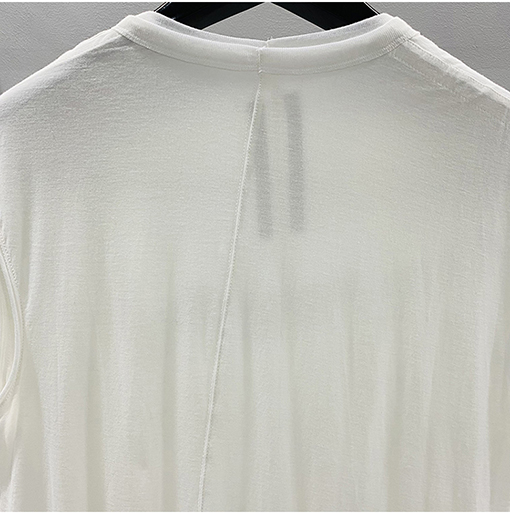 リックオウエンス  新しいダブルデザインコットンノースリーブニット V ネックTシャツ