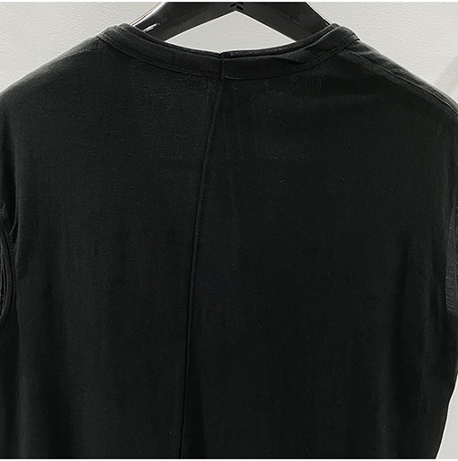 リックオウエンス  新しいダブルデザインコットンノースリーブニット V ネックTシャツ