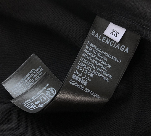 バレンシアガスーパーコピー 新しいコンパスカラーカードプリント半袖Tシャツ