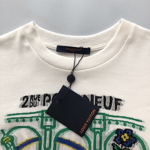 ルイヴィトン 新しいピクセル埋め込みニット半袖Tシャツ