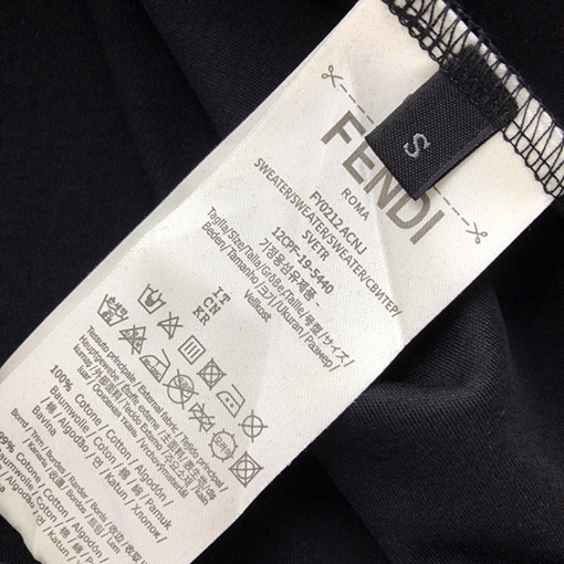 フェンディ 新しいメタリックダブル F 半袖Tシャツ