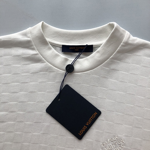 ルイヴィトンコピー 新しい DAMIER パールコットン半袖Tシャツ