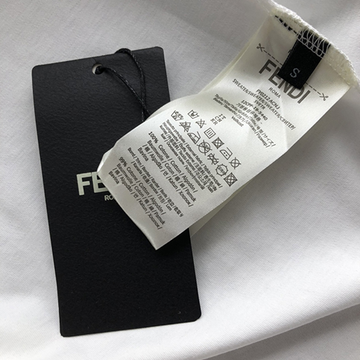 フェンディ 新しいメタリックダブル F 半袖Tシャツ