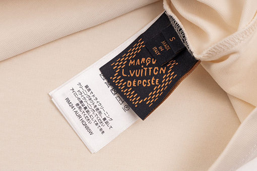 ルイヴィトン  コラボレーションコットンプリント半袖Tシャツ