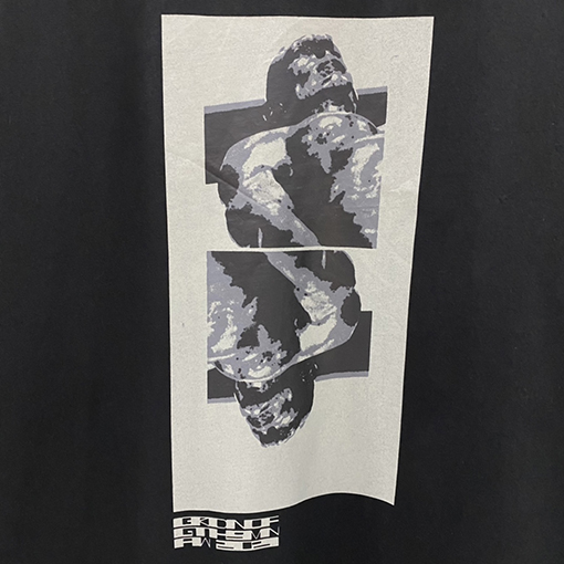 リックオウエンスコピー  ポートレートプリント半袖コットンベーシックTシャツ