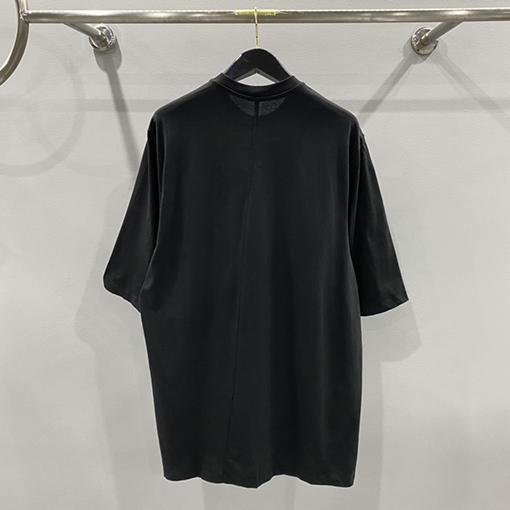 リックオウエンス  アルファベットプリント5分半袖コットンTシャツ