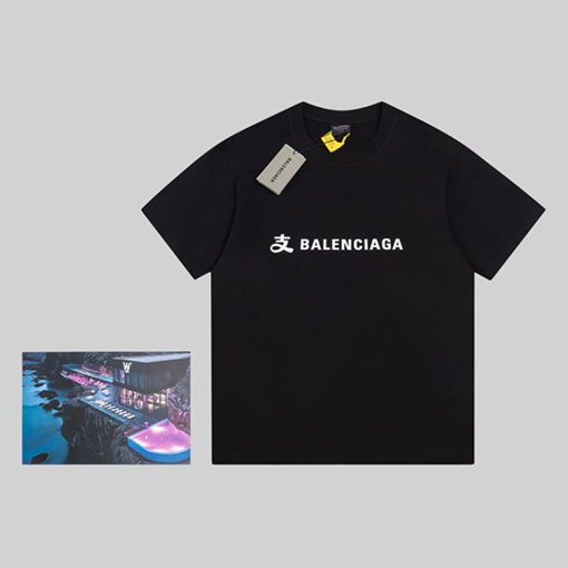 バレンシアガ  アリペイコラボプリント半袖Tシャツ