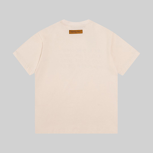 ルイヴィトン  コラボレーションコットンプリント半袖Tシャツ