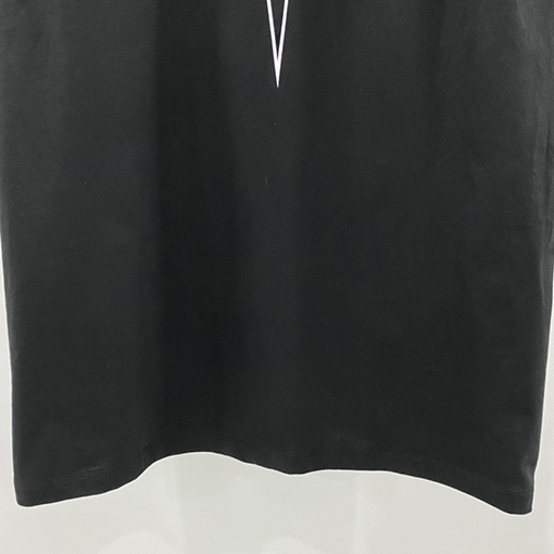 リックオウエンス  5つ星プリントのゆったりしたデザインの5分半袖Tシャツ