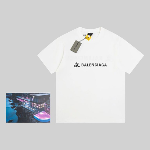 バレンシアガ  アリペイコラボプリント半袖Tシャツ