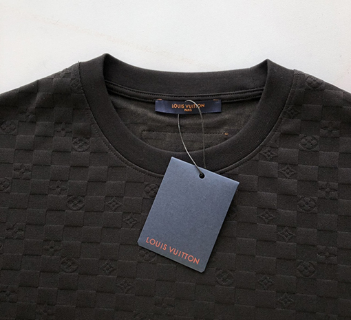 ルイヴィトン  新しいチェック柄ジャカード半袖Tシャツ