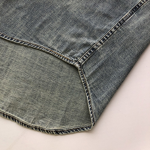 バレンシアガ  新しいラベルデニム長袖シャツコート