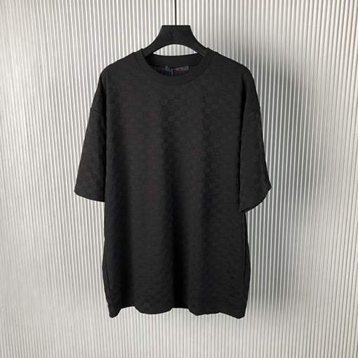 ルイヴィトン  新しいチェック柄ジャカード半袖Tシャツ