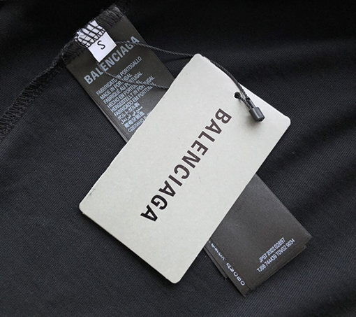 バレンシアガ  新しいテーププリント半袖Tシャツ