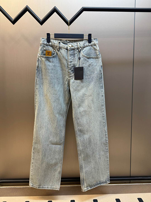 ルイヴィトンコピーデニム ストレートフィットデニムパンツメンズファッションの通販