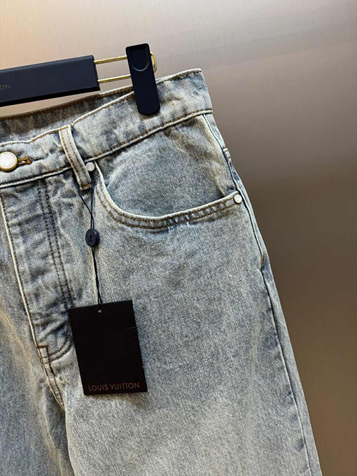 ルイヴィトンコピーデニム ストレートフィットデニムパンツメンズファッションの通販