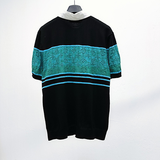 ルイヴィトンスーパーコピーパッチワークモノグラム ニット 半袖 Tシャツの通販