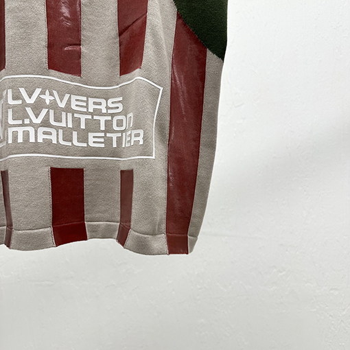 ルイヴィトンスーパーコピーフットボール袖ライン半袖tシャツ