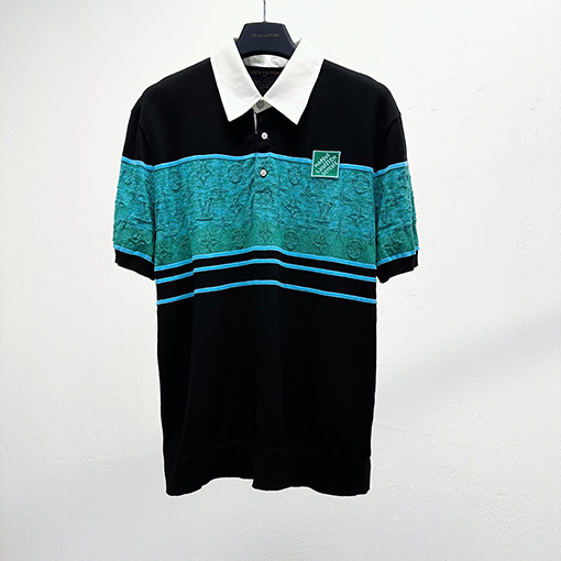 ルイヴィトンスーパーコピーパッチワークモノグラム ニット 半袖 Tシャツの通販