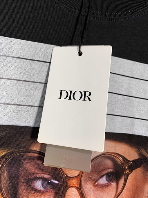 ディオール雑誌表紙丸首半袖Tシャツ