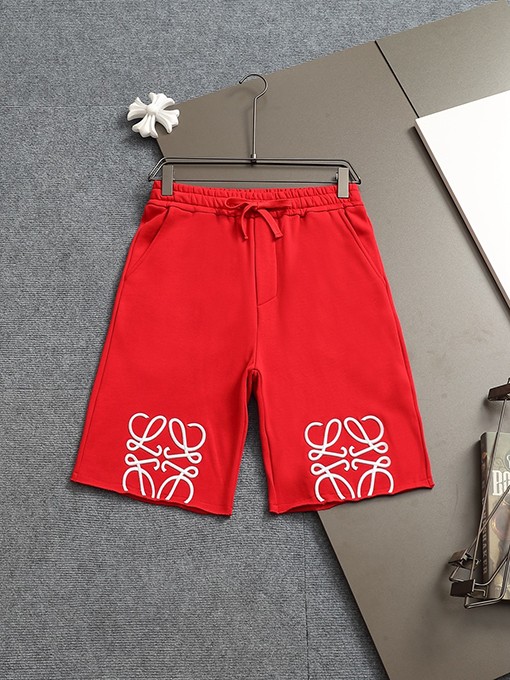 ロエベクラシックなロゴ刺繍ショーツ