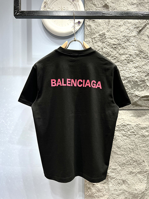 バレンシアガ新しいプレス文字半袖Tシャツ