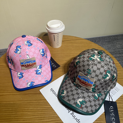 グッチハードトップ刺繍ベースボールキャップ