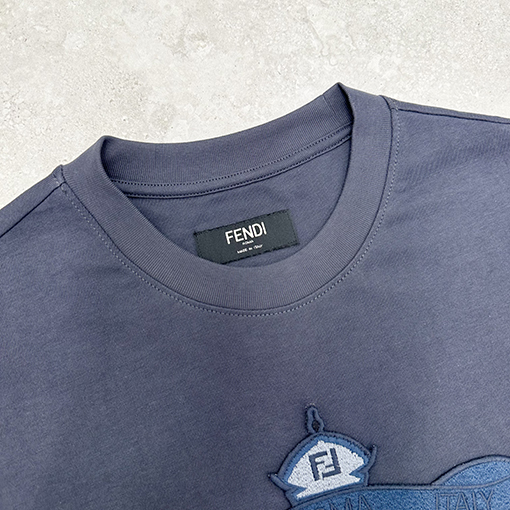 フェンディ刺繍半袖Tシャツ