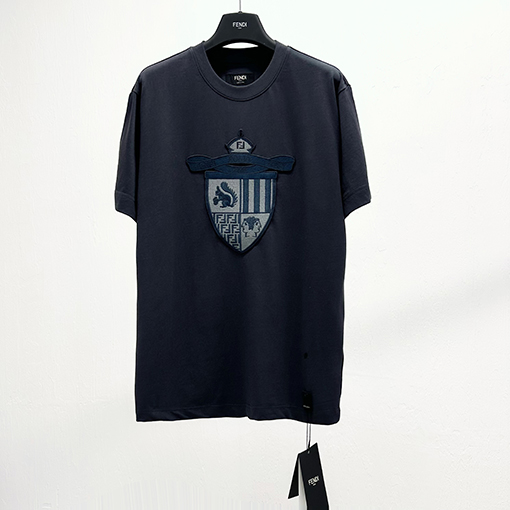 フェンディ刺繍半袖Tシャツ