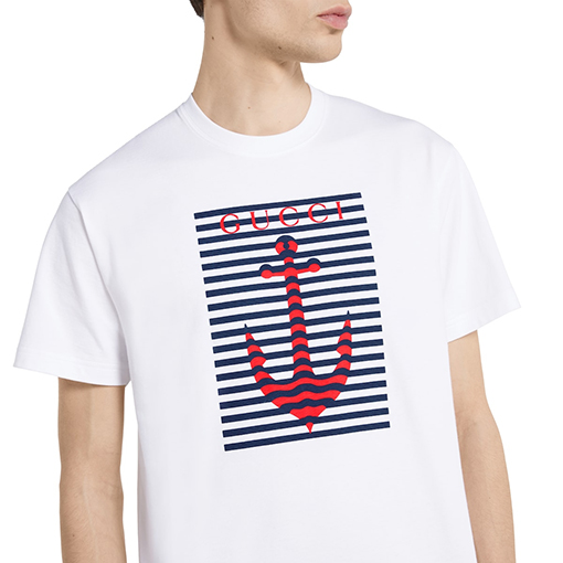 グッチコピーアンカープリント半袖Tシャツ