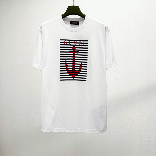 グッチコピーアンカープリント半袖Tシャツ