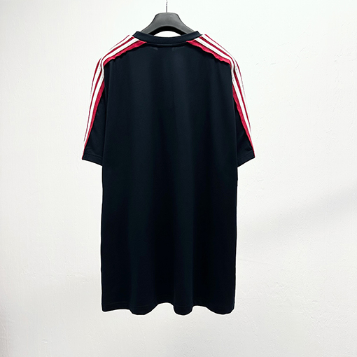 バレンシアガコピーダブルリング刺繍衝半袖Tシャツ