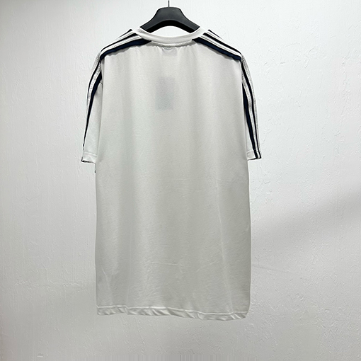 バレンシアガコピーダブルリング刺繍衝半袖Tシャツ
