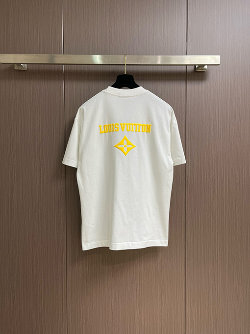 ルイヴィトン限定新作ロゴプリント半袖Tシャツ