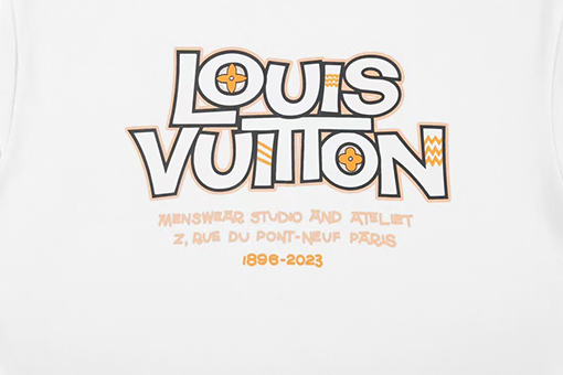 ルイヴィトンパッチワークロゴプリントTシャツ半袖シャツ